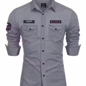 FANCY POCKET Men's Regular Fit Solid Party Shirt