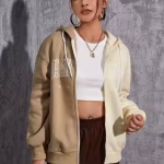 Women's Graphic Hoodie Zip Up Drawstring Long Sleeves