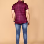 Mens Staylish Casual Chex Lycra Shirt