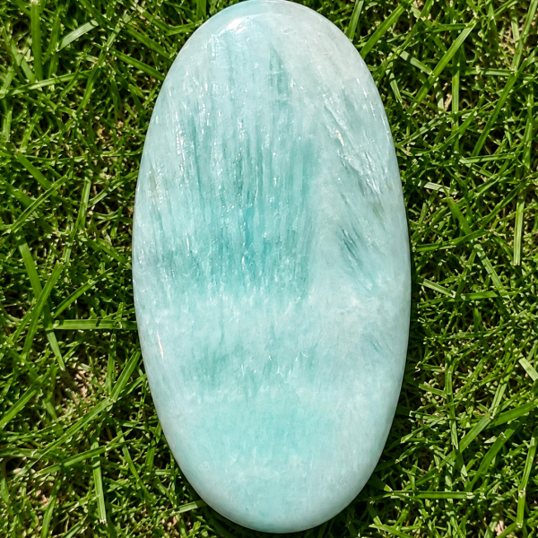 Premium Aqua Organite Healing Crystal Stone – Natural Polished Energy Gem for Meditation, Reiki & Home Décor