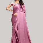 Sana silk Satin Silk Peach Saree With Blouse