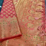 Banarasi Silk Multicolour Stone Work Saree