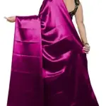 sana silk satin Purple saree with Blouse