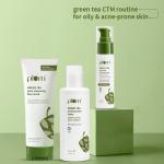 Plum Green Tea CTM routine for Oily, Acne-prone Skin with Green Tea Face Wash, Green Tea Toner and Green Tea Moisturizer