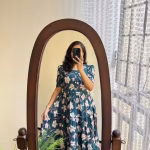 New stylish latest middi gown for women's/girl's