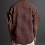 Casual Knit Shirt for Mens Stylish Half Sle