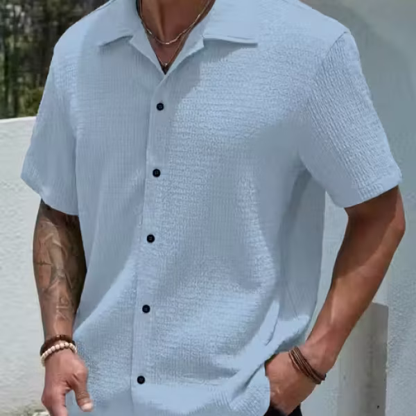 men popcorn half shirt