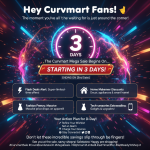 Last Call for Wishlists! Curvmart's Sale Announcement is THIS CLOSE! The Wait is (Almost) Over! Curvmart's Mega Sale Dates & Sneak Peeks Inside! Don't Miss Out! Final Prep for Curvmart's Biggest Sale - Details Revealed Soon!